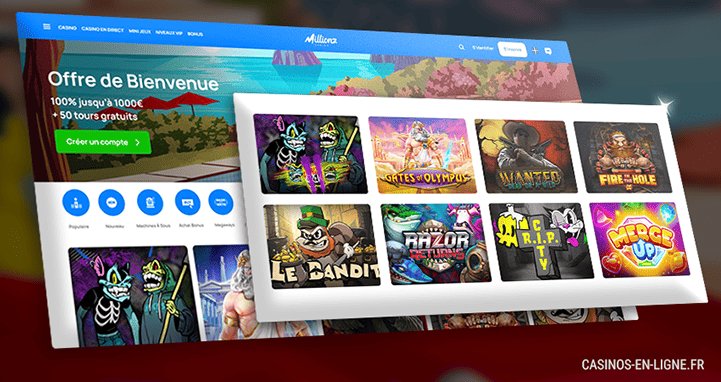 Meilleur millionz casino online à France